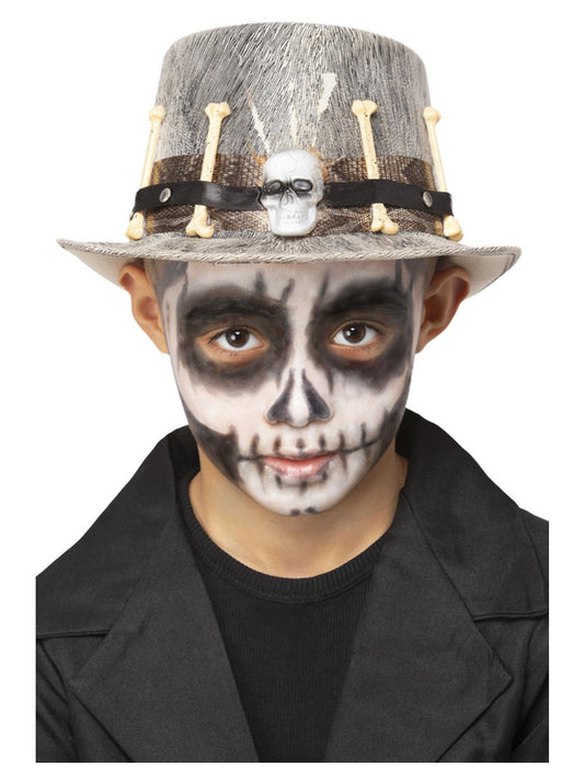 Kids Grey Voodoo Distressed Top Hat