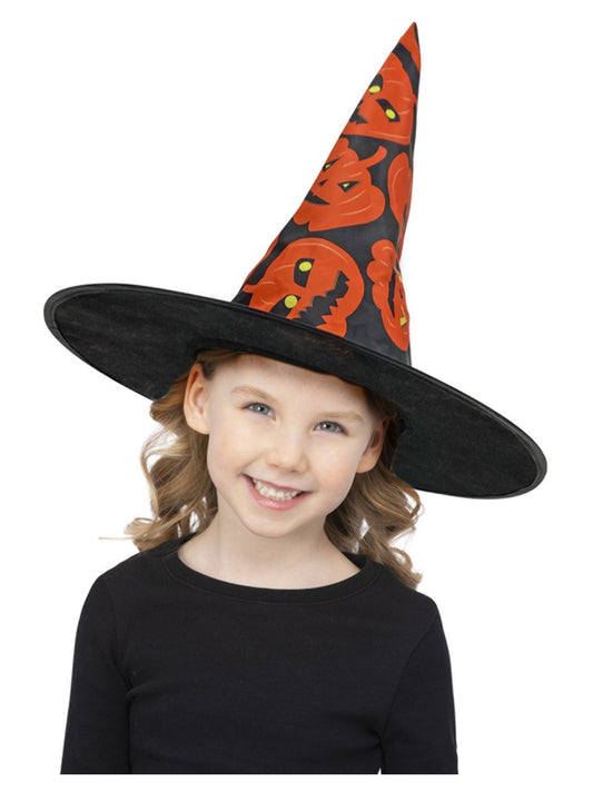 Kids Pumpkin Witch Hat