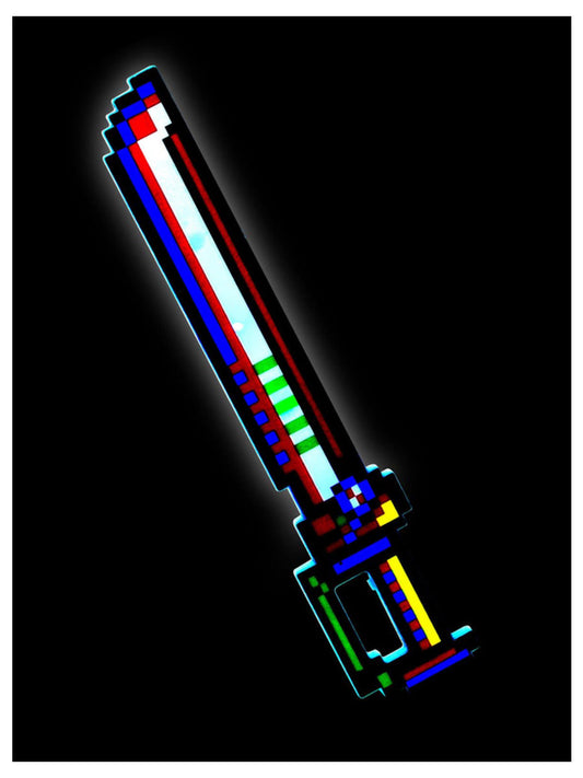 22" LED Light Up Pixel Cutlass Sword