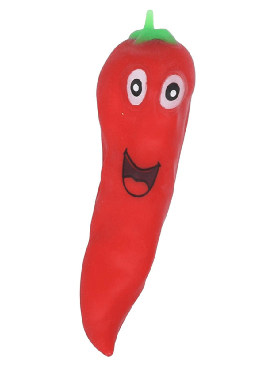 Chilli Pepper Squishy Stretchy Toy, 12pcs