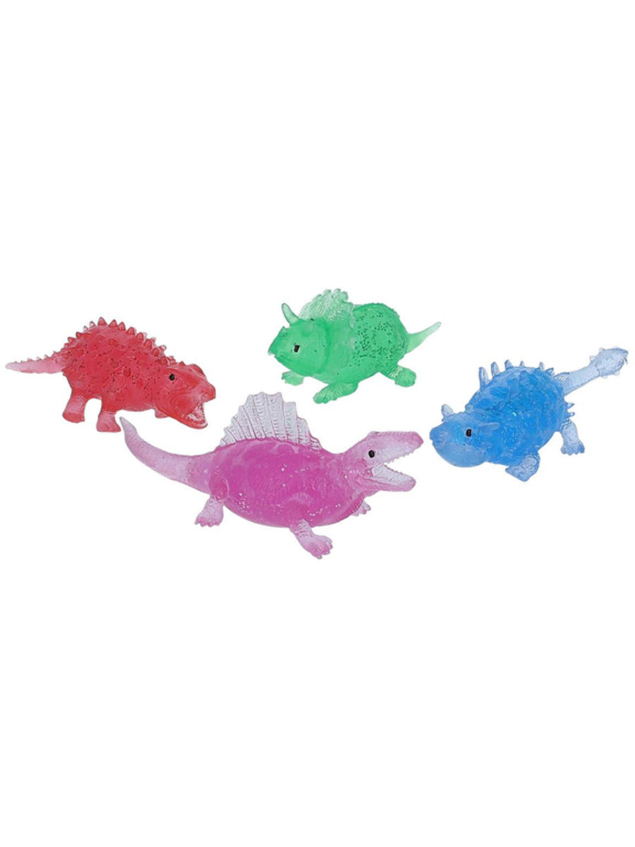 Squeezy Glitter Dinosaurs, 16pcs