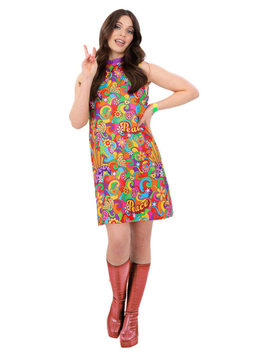 60s Rainbow Peace Mod Costume