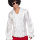 60s Ruffled Shirt, White