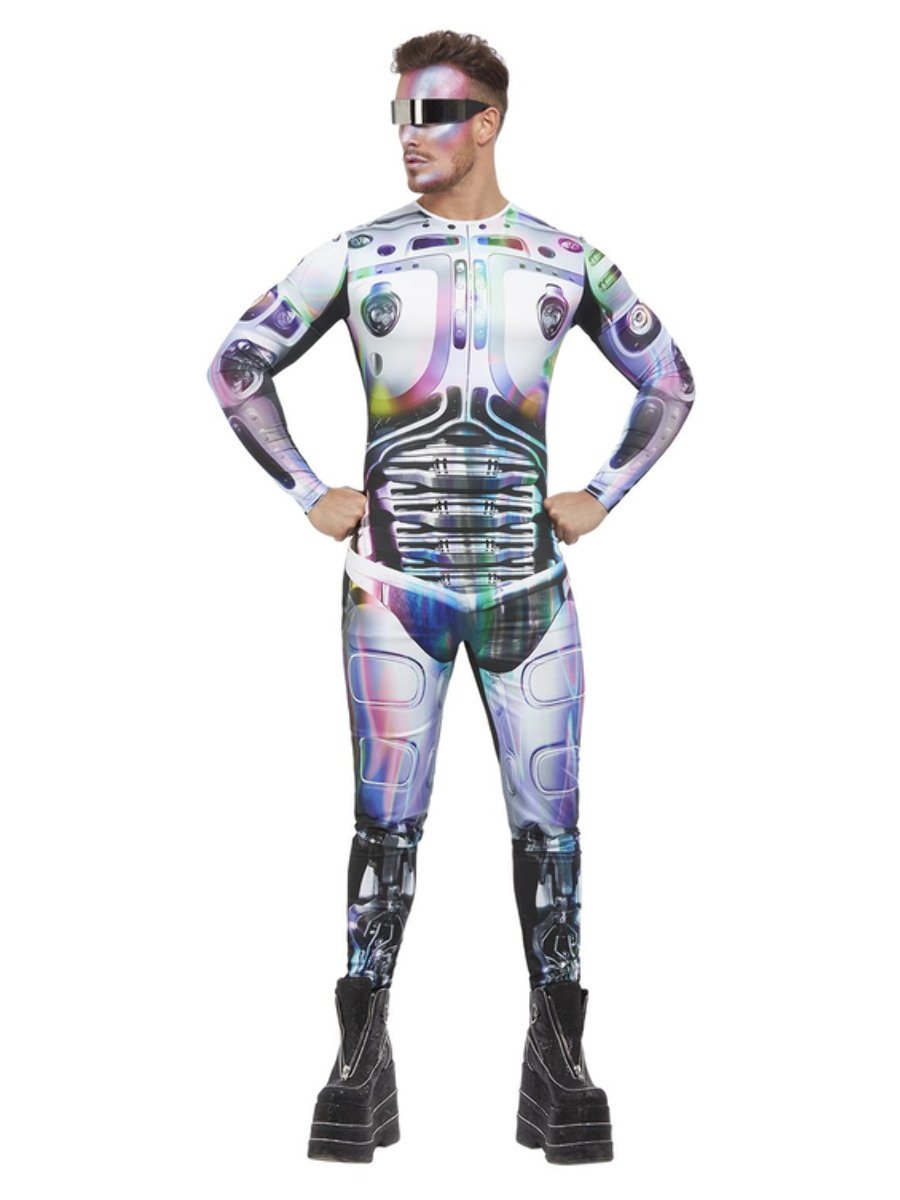 Cyber Space Alien Costume, Multi