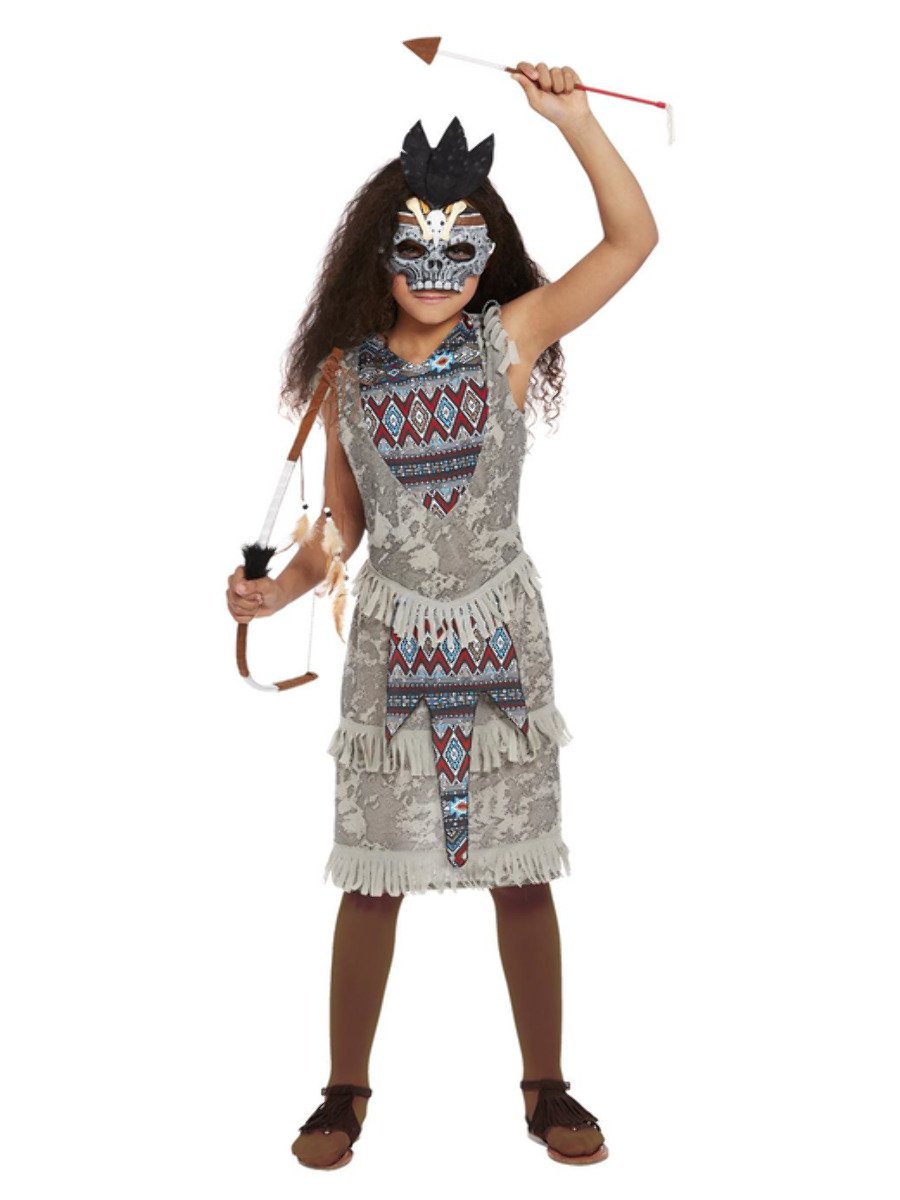 Girls Dark Spirit Warrior Costume Alt1