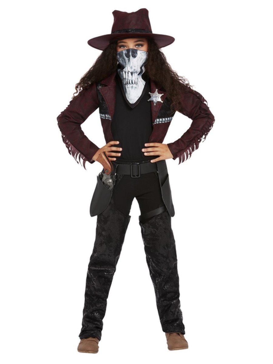 Deluxe Dark Spirit Western Cowgirl Costume Alt1