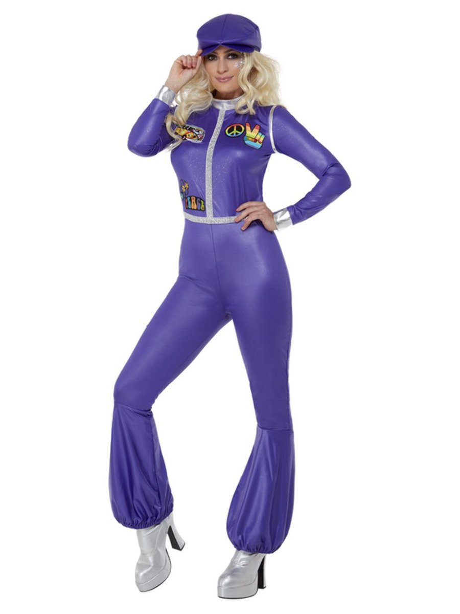 70s Dancing Queen Costume, Purple Alt1