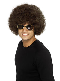 70s Funky Afro Wig, Brown