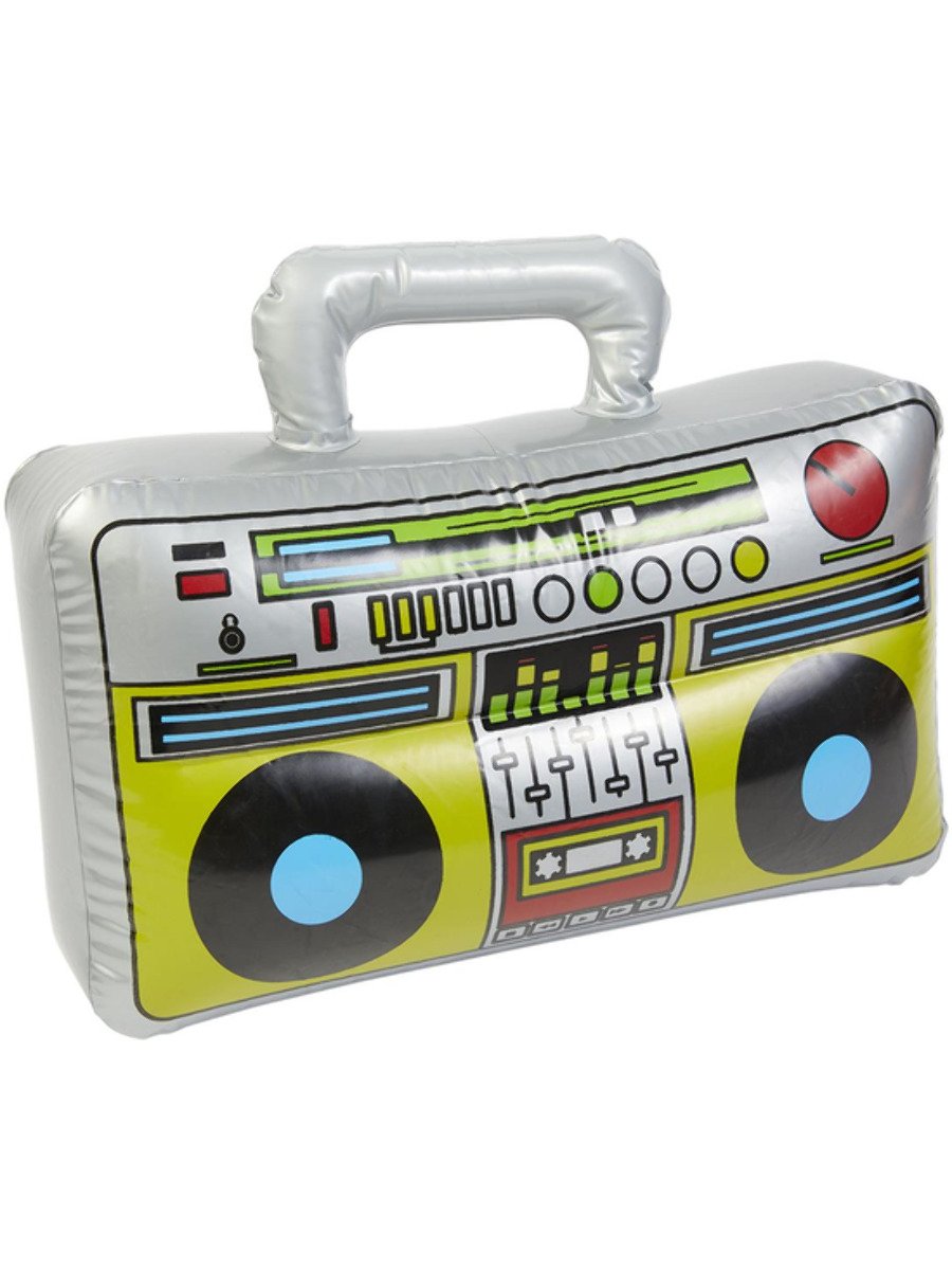 Inflatable Boom Box, Silver