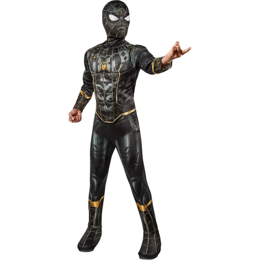 No Way Home Black and Gold Deluxe Boys Costume