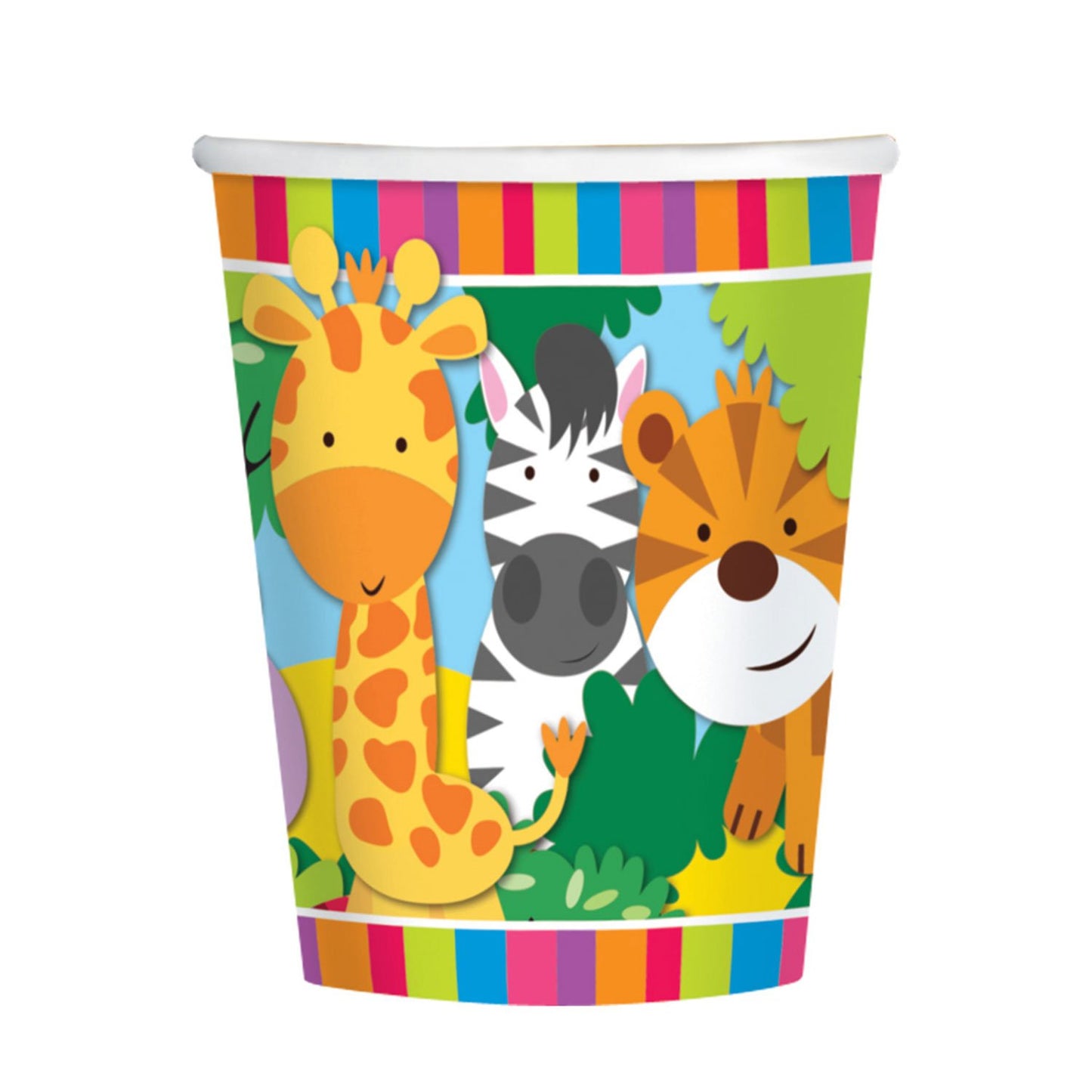 Jungle Friends Paper Cups - 250ml
