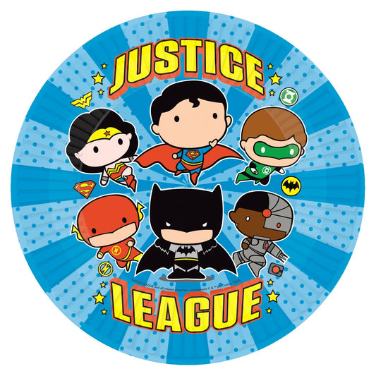 Justice League Paper Plates - 23cm