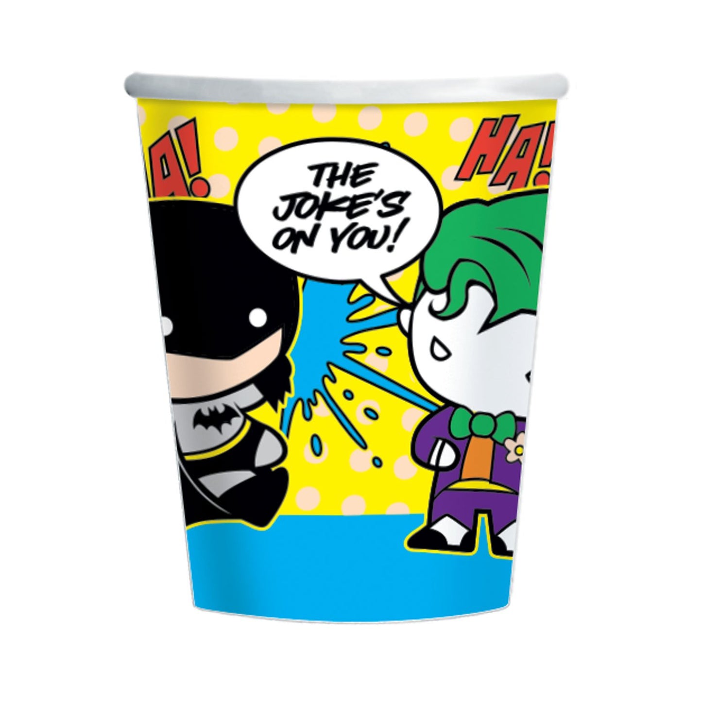 Batman & Joker Paper Cups - 250ml