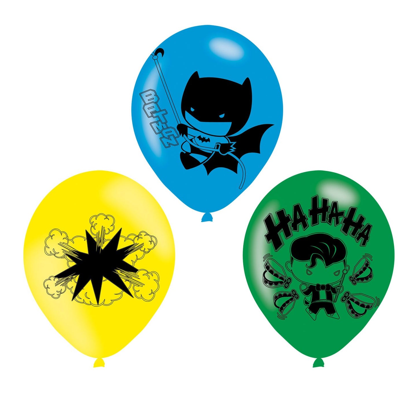 Batman & Joker Balloons - 11" Latex