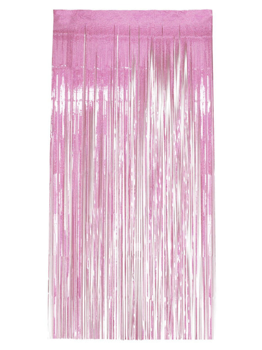 Holographic Foil Curtain Backdrop, Pink