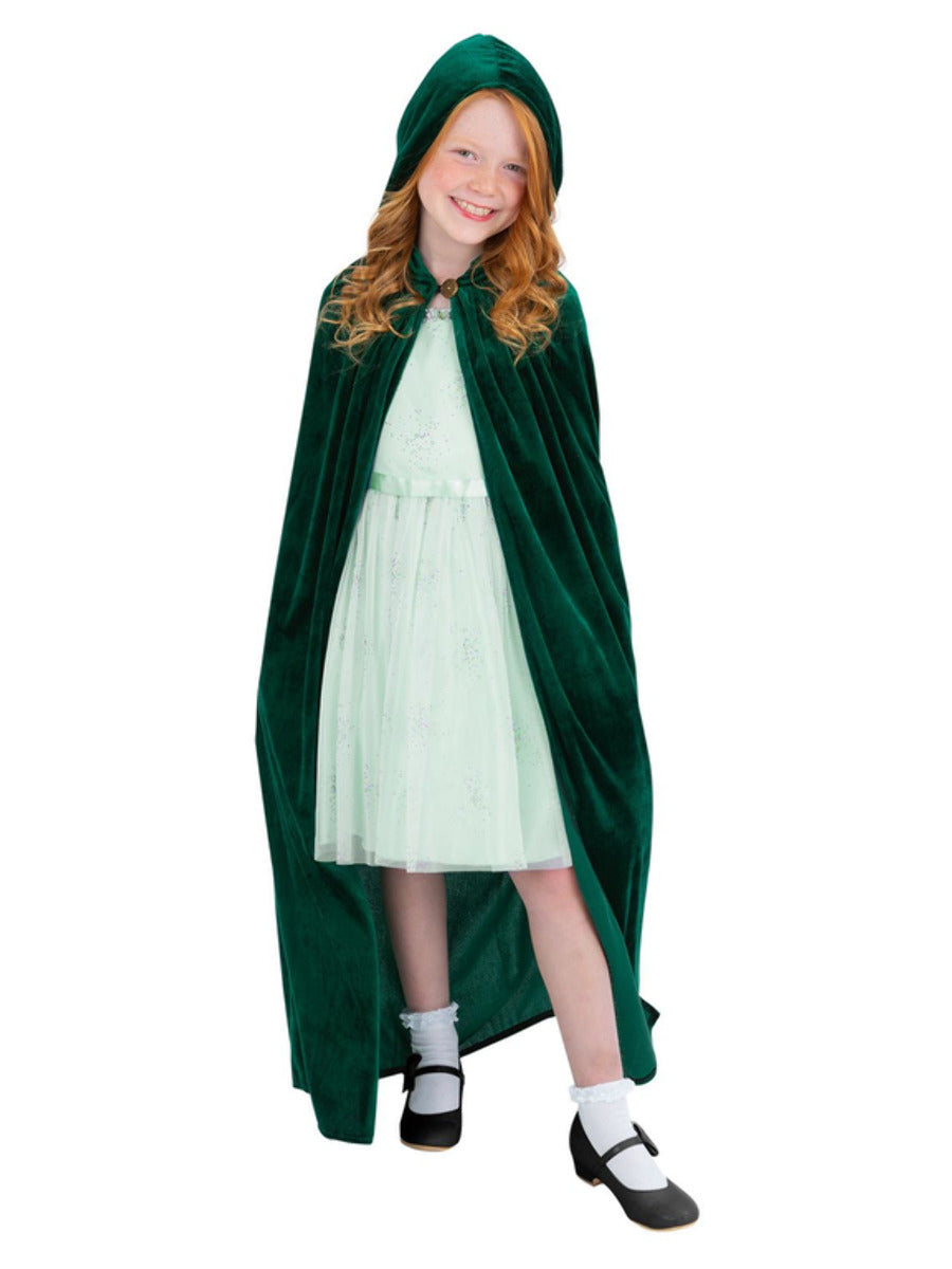 Deluxe Cloak, Emerald Green, Kids