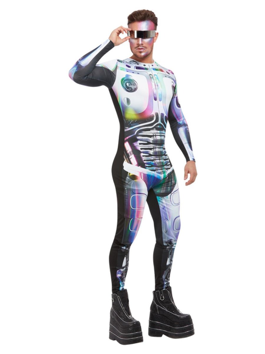 Cyber Space Alien Costume, Multi Alternate