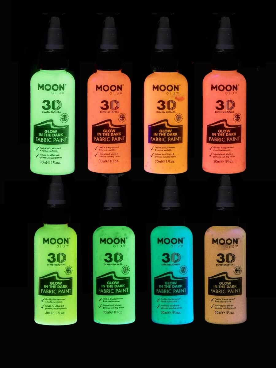 Glow in the Dark Fabric Paint by Moon Glow