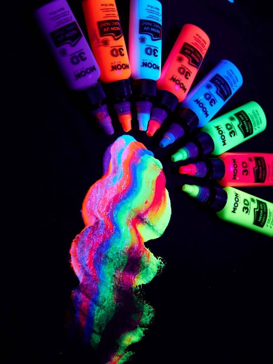 Moon Glow Neon UV Intense Fabric Paint 125ml