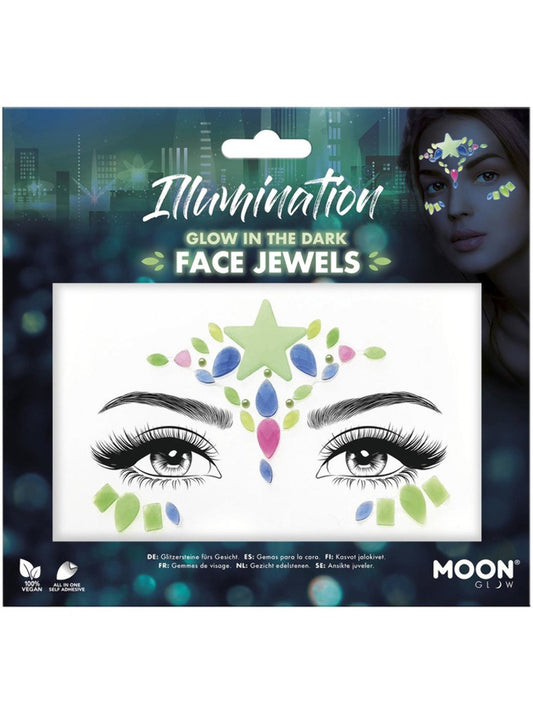 Moon Glow Face Jewels, Illumination