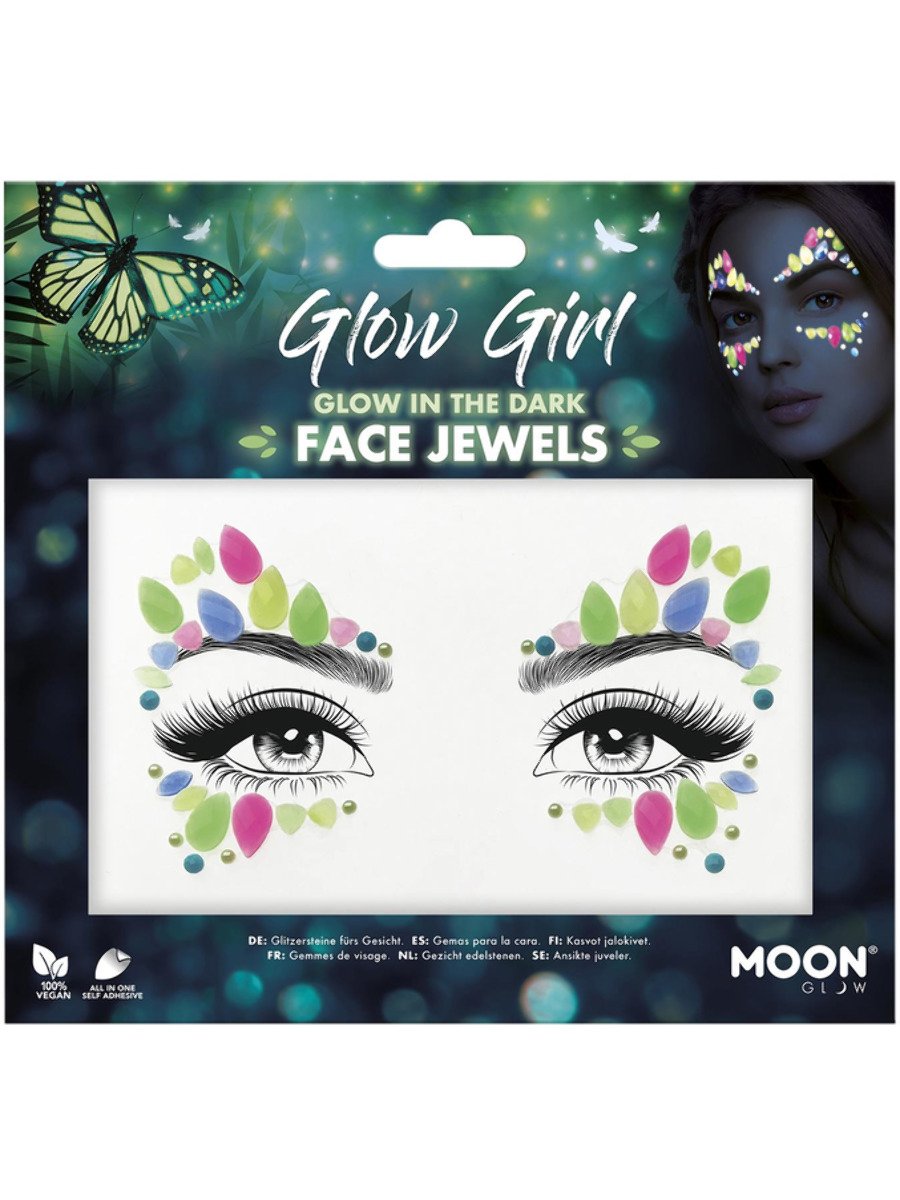 Moon Glow Face Jewels, Glow Girl