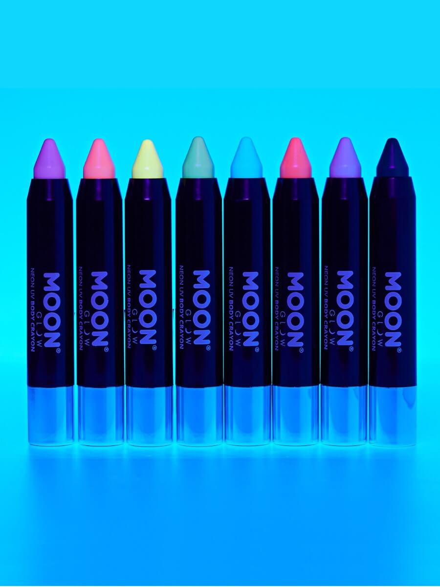 Moon Glow Pastel Neon UV Body Crayons