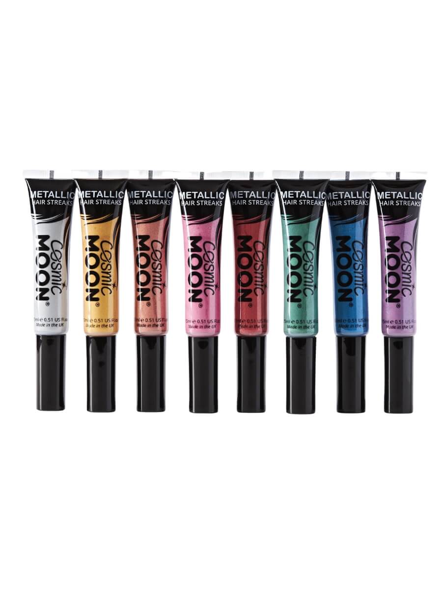 Cosmic Moon Metallic Hair Streaks