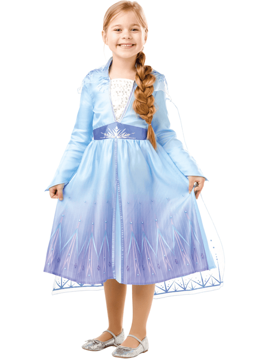 Girls Frozen 2 Elsa Travel Dress Costume
