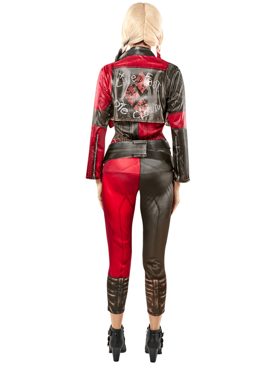 Womens Harley Quinn Adult Jumpsuit Costume