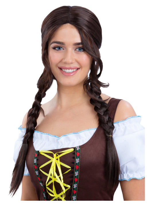 Bavarian Maid Braided Wig Brown