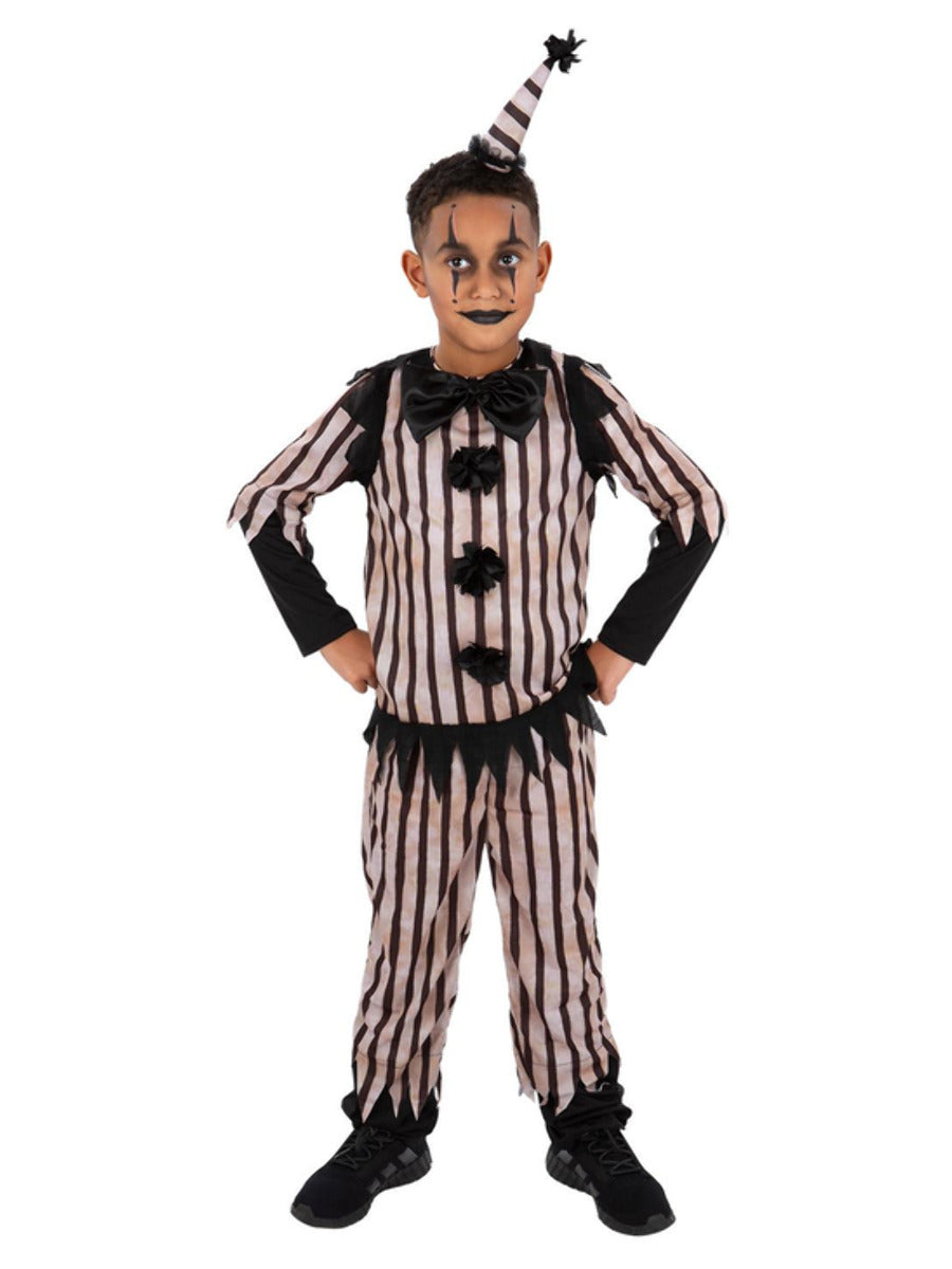 Dark Vintage Clown Costume Boys