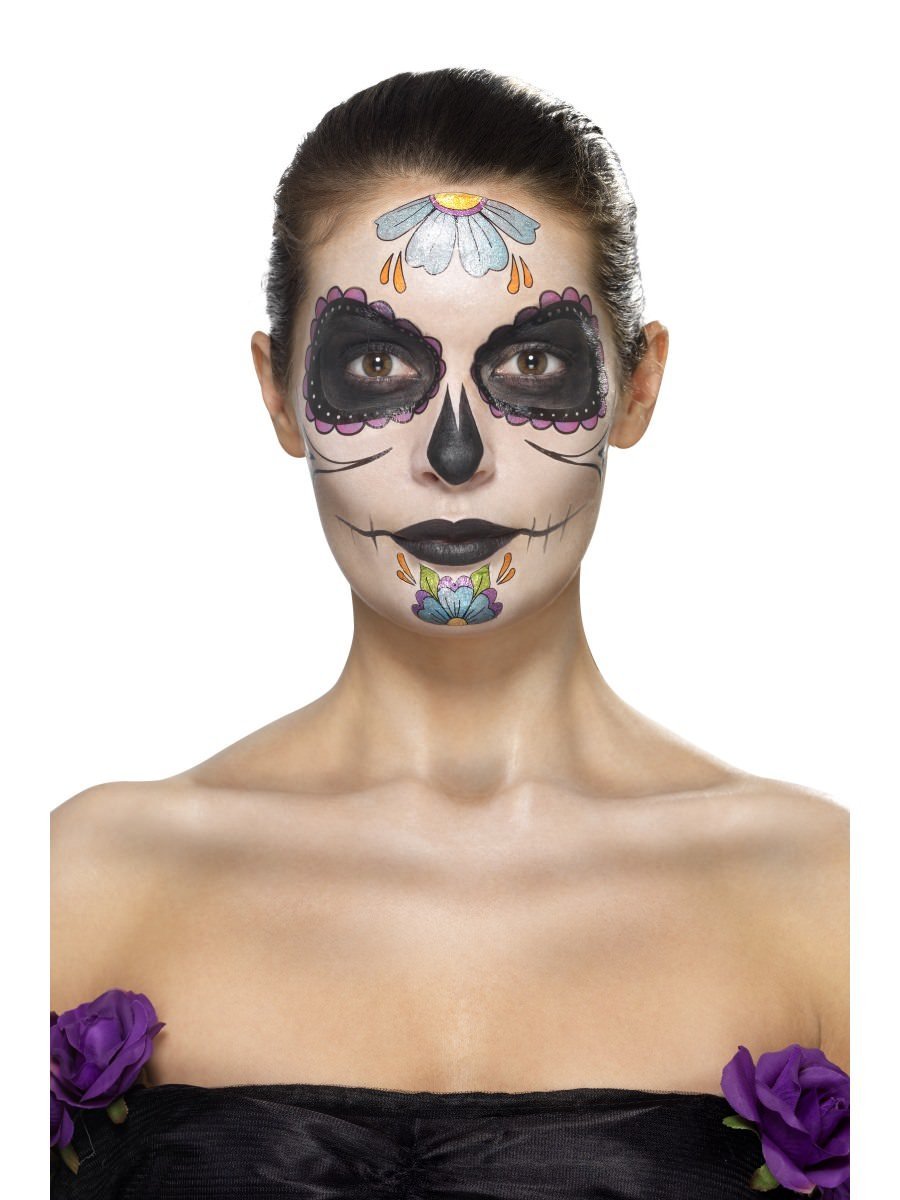Day of the Dead Face Tattoo Transfers Kit Alternative View 4.jpg