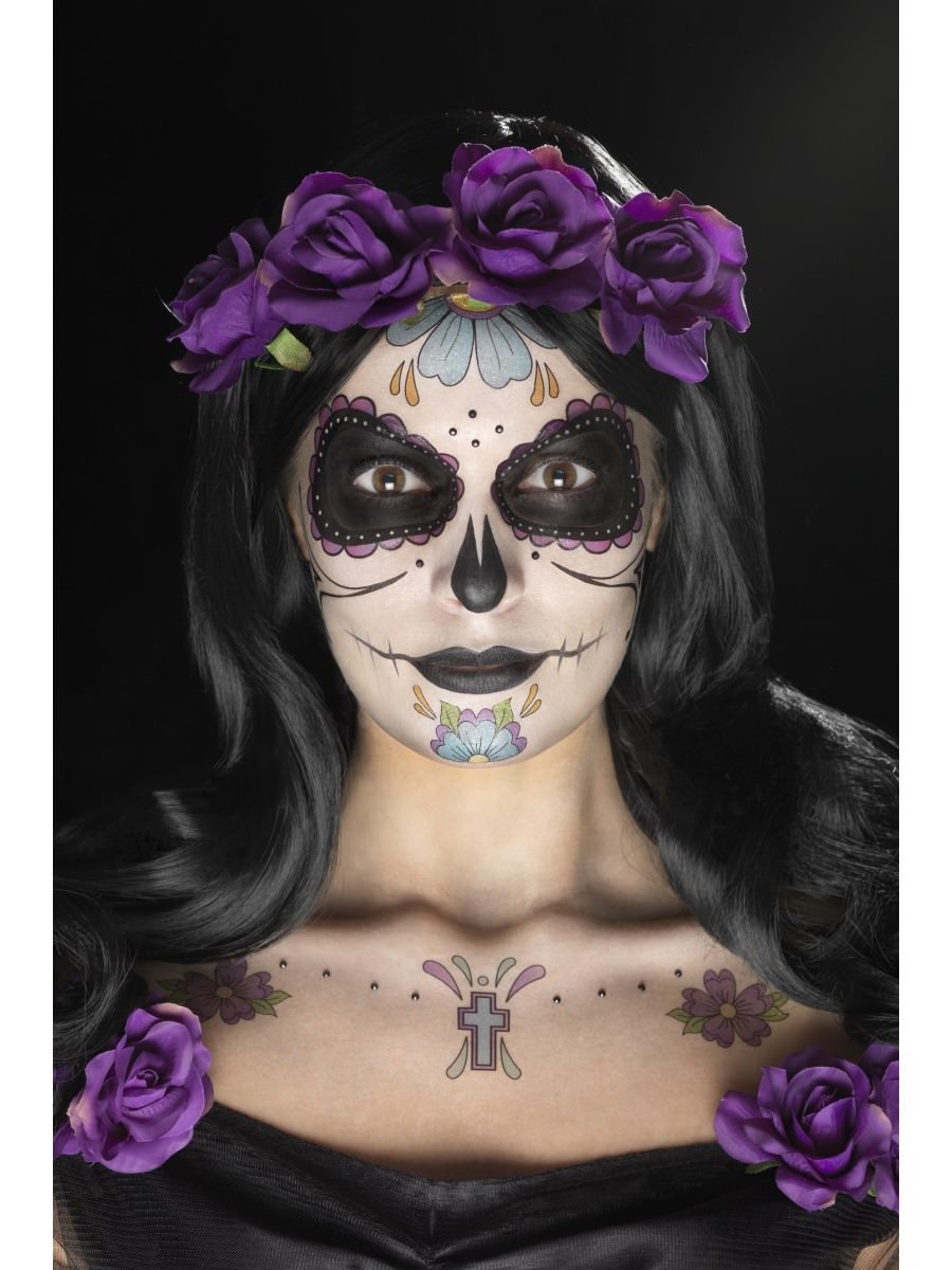 Day of the Dead Face Tattoo Transfers Kit Alternative View 5.jpg