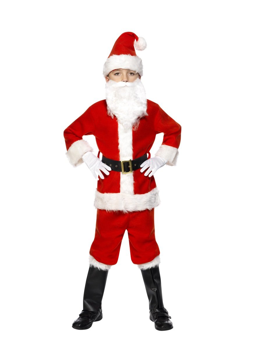 Deluxe Santa Costume & Beard, Child Alternative View 3.jpg