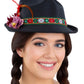 Dirndl Trenker Hat with Feathers Flowers