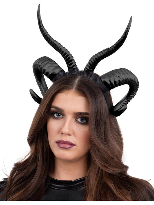 Double Demon Horn Headband