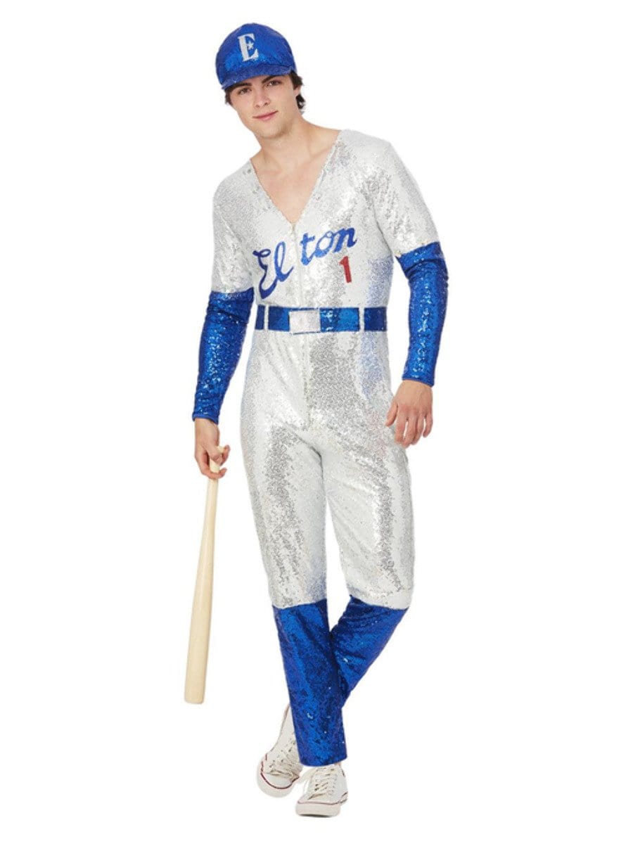 Elton John Deluxe Sequin Baseball Costume Alternative 1