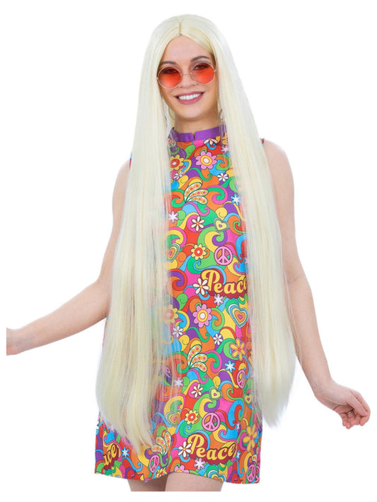 Extra Long Hippie Wig Blonde
