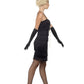 Flapper Costume, Black, with Short Dress Alternative View 1.jpg
