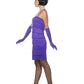 Flapper Costume, Purple, with Short Dress Alternative View 1.jpg