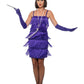 Flapper Costume, Purple, with Short Dress Alternative View 3.jpg