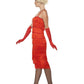Flapper Costume, Red, with Long Dress Alternative View 1.jpg