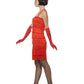 Flapper Costume, Red, with Short Dress Alternative View 1.jpg