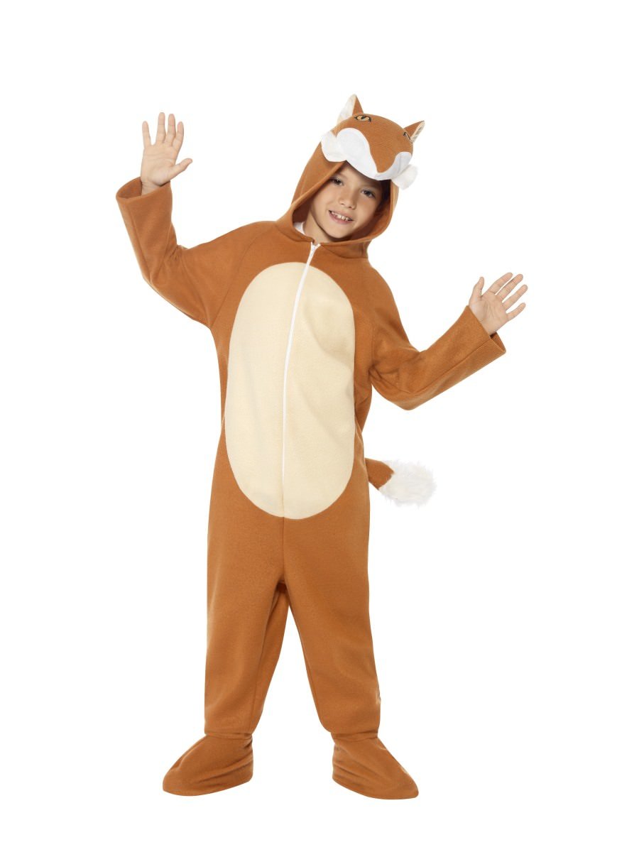 Fox Costume, Orange, with Hooded All in One & Tail Alternative View 4.jpg