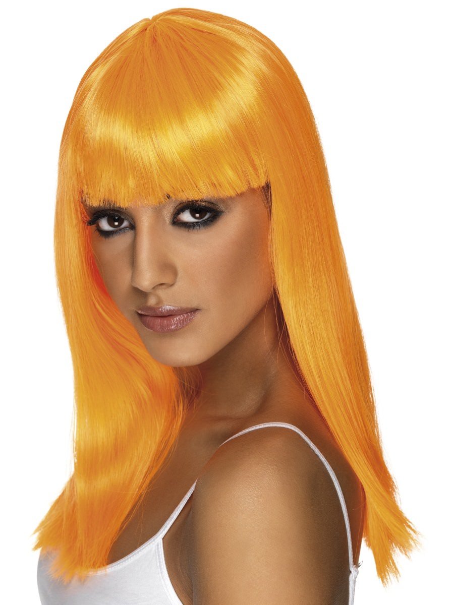 Glamourama Wig, Neon Orange