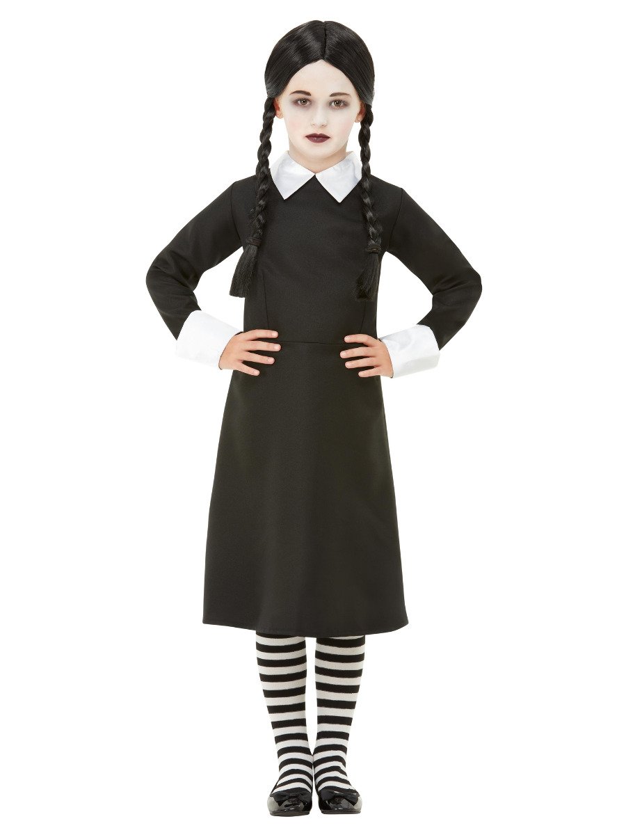 Gothic School Girl Costume Black Alternative 1