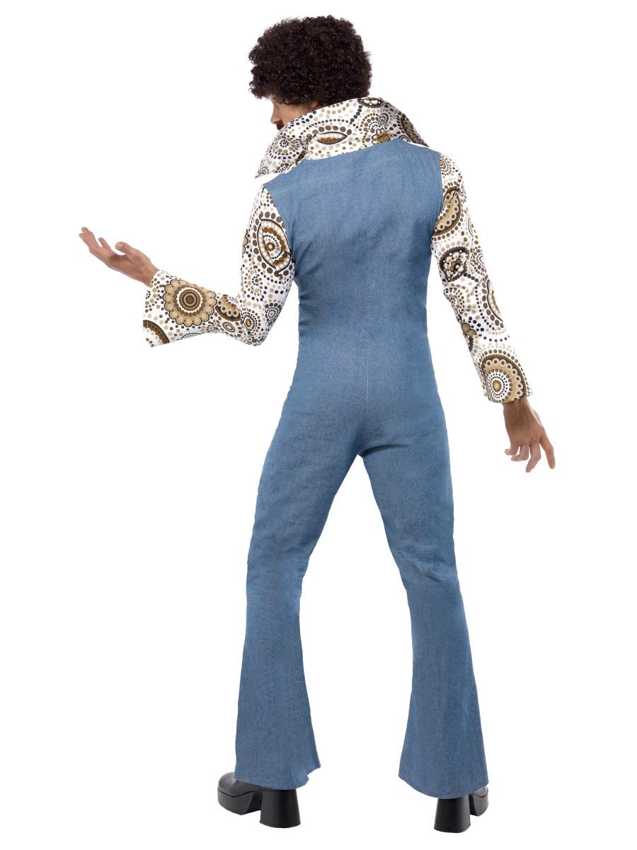 Groovy Dancer Costume, Blue with Jumpsuit Alternative View 2.jpg