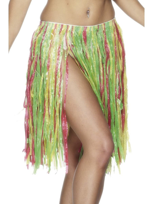 Hawaiian Hula Skirt, Multi-Coloured, Medium
