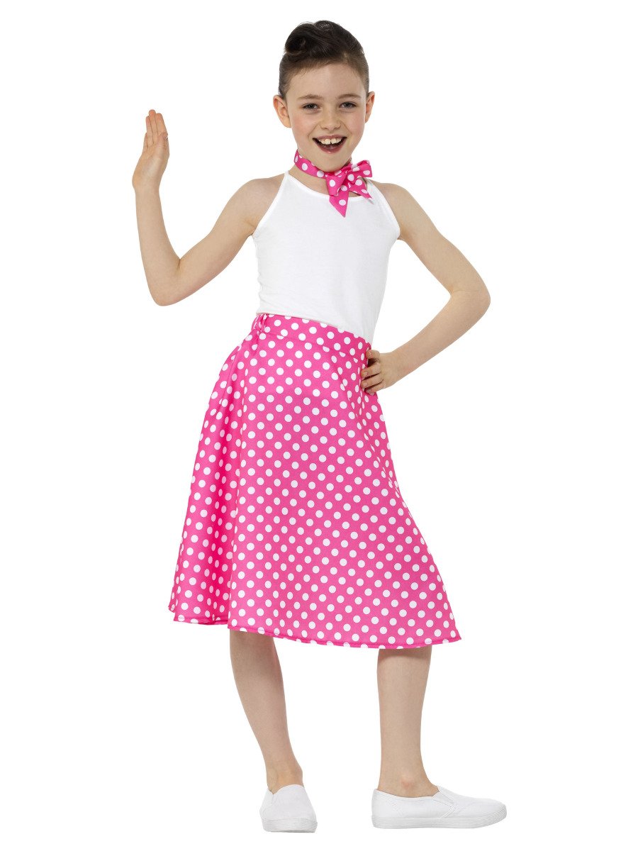 Kids 50s Polka Dot Skirt