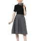 Kids Black 50s Polka Dot Skirt